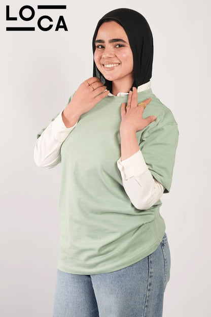 Mint T-shirt crew neck