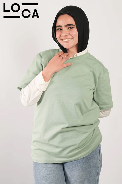 Mint T-shirt crew neck