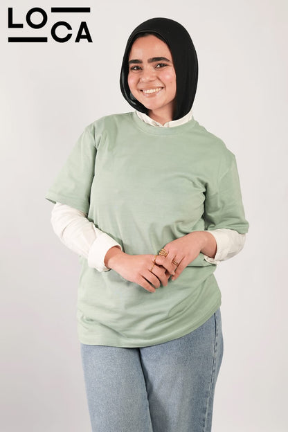 Mint T-shirt crew neck